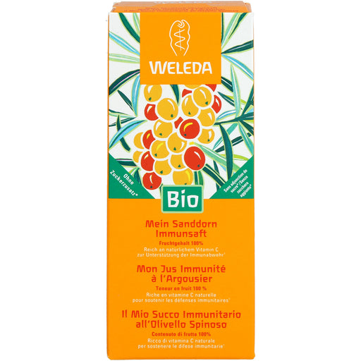 WELEDA Mein Sanddorn Immunsaft unterstützt die Immunabwehr, 200 ml Lösung