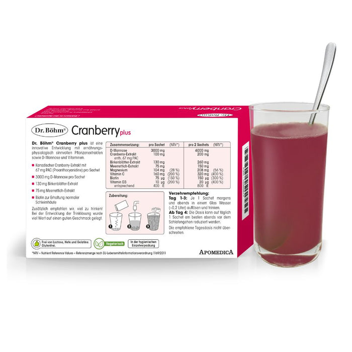 Dr. Böhm Cranberry plus, 10 St. Beutel