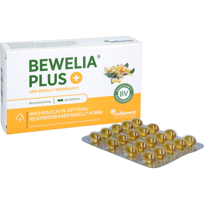 Bewelia Plus Weihrauchkapseln mit Vitamin K2, 60 St. Kapseln