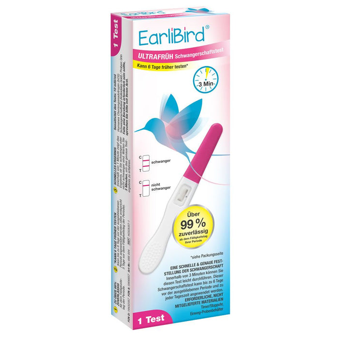 Earlibird Schwangerschaftstest, 1 St. Test