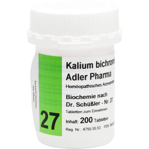 Adler Pharma Kalium bichromicum D12 Biochemie nach Dr. Schüßler Nr.27  Tabletten, 200 St. Tabletten
