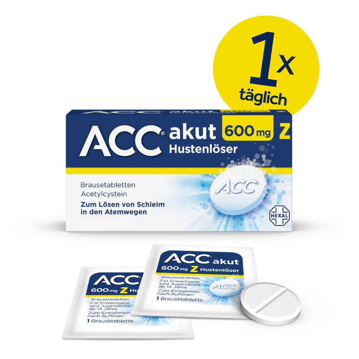 ACC akut 600 mg Z Hustenlöser Brausetabletten, 10 St. Tabletten