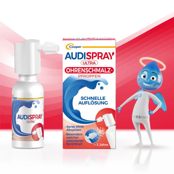 AUDISPRAY ULTRA, Ohrenpfropfen, 20 ml Lösung