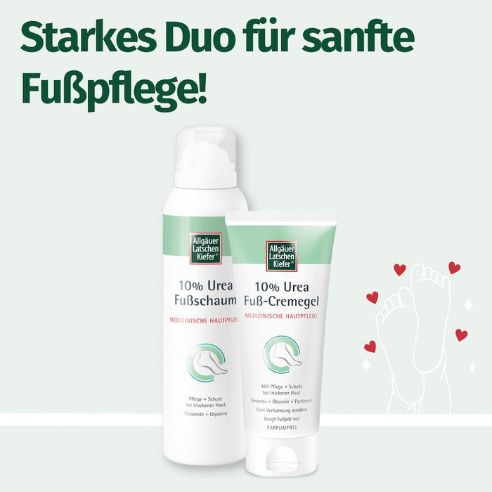ALLGÄUER LATSCHENKIEFER 10% Urea Fußschaum, 150 ml Schaum
