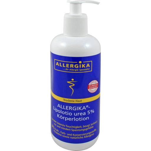 ALLERGIKA Lipolotio Urea 5% Körperlotion für trockene Haut, 500 ml Lotion