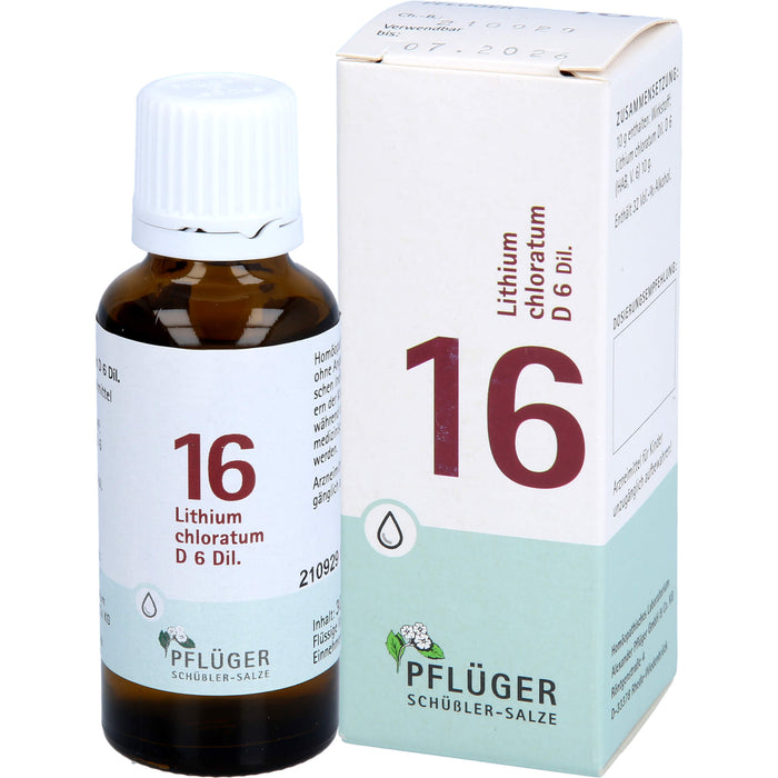 Biochemie Nr.16 Lithium chloratum D6 Pflüger Dil., 30 ml TRO