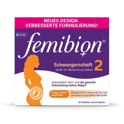 Femibion 2 Schwangerschaft Tabletten und Kapseln, 56 St. Portionen