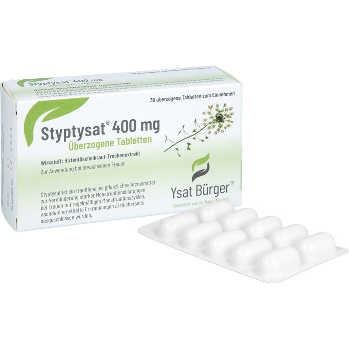 Styptysat 400 mg Tabletten zur Verminderung starker Menstruationsblutungen bei Frauen, 30 St. Tabletten