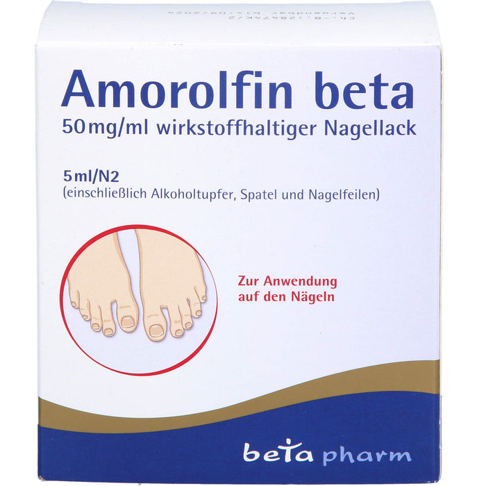 Amorolfin beta 50 mg/ml wirkstoffhaltiger Nagellack, 5 ml NAW