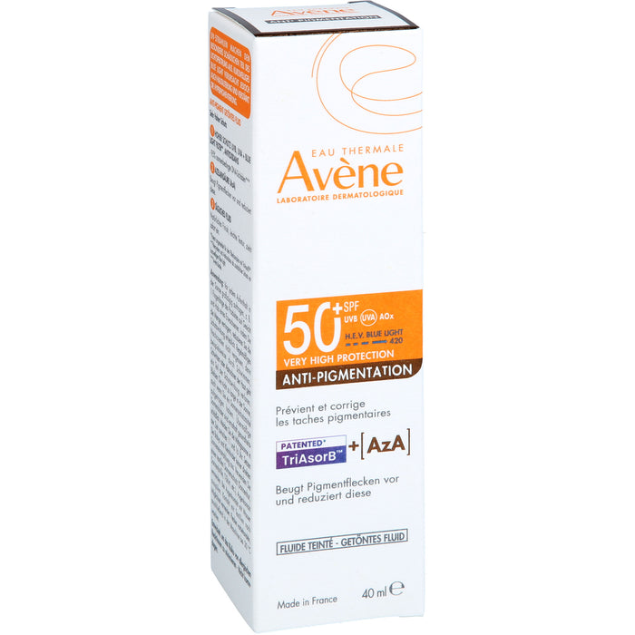 Avène Anti-Pigmentation getöntes Fluid LSF 50+ für empfindliche Haut, 40 ml Lösung