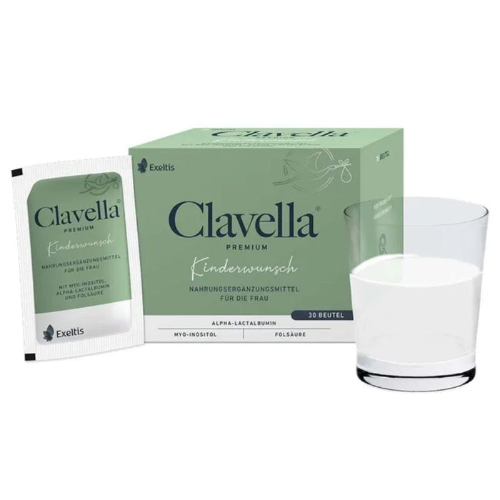 Clavella Premium Beutel bei Kinderwunsch für die Frau, 60 St. Beutel