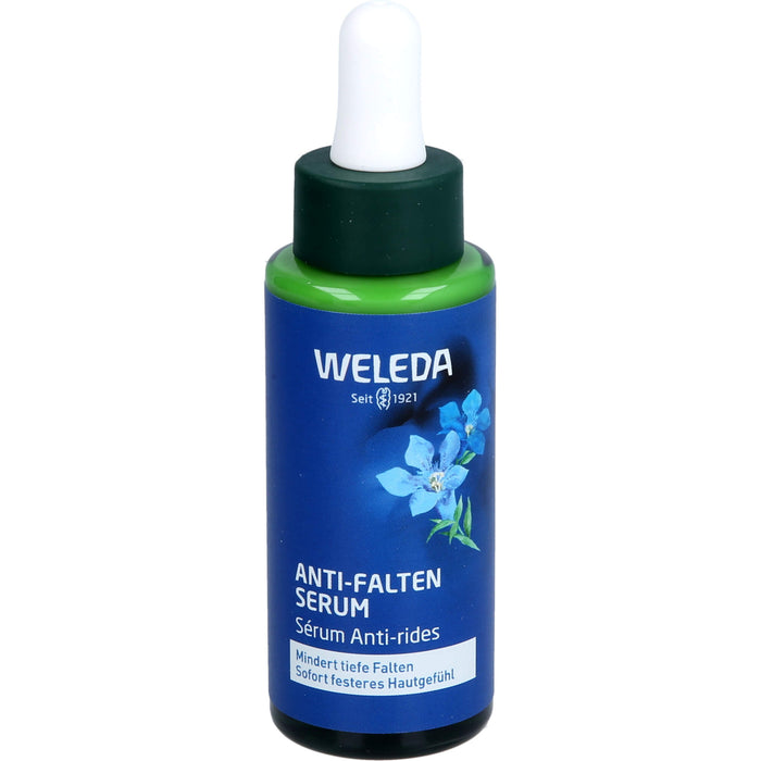 WELEDA Anti-Falten Serum mindert tiefe Falten für ein sofort festeres  Hautgefühl, 30 ml Lösung