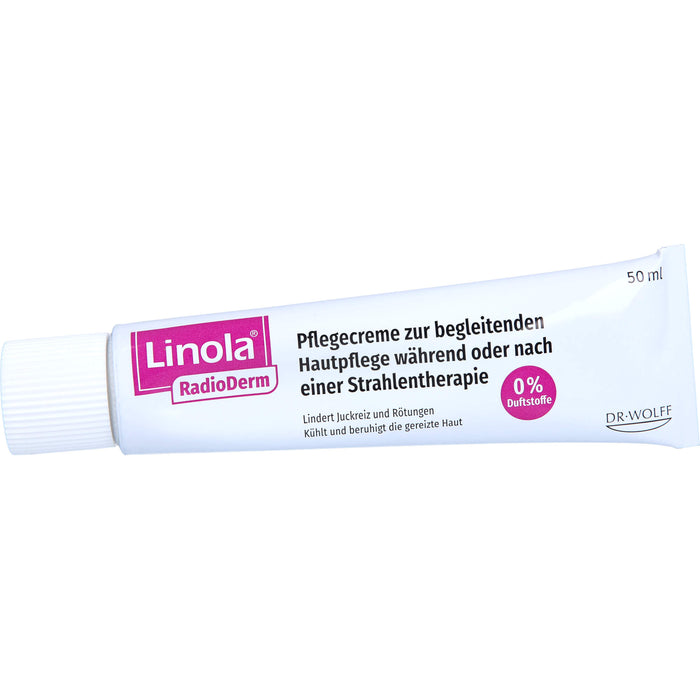 Linola RadioDerm Pflegecreme zur begleitenden Hautpflege während oder nach einer Strahlentherapie, 50 ml Creme