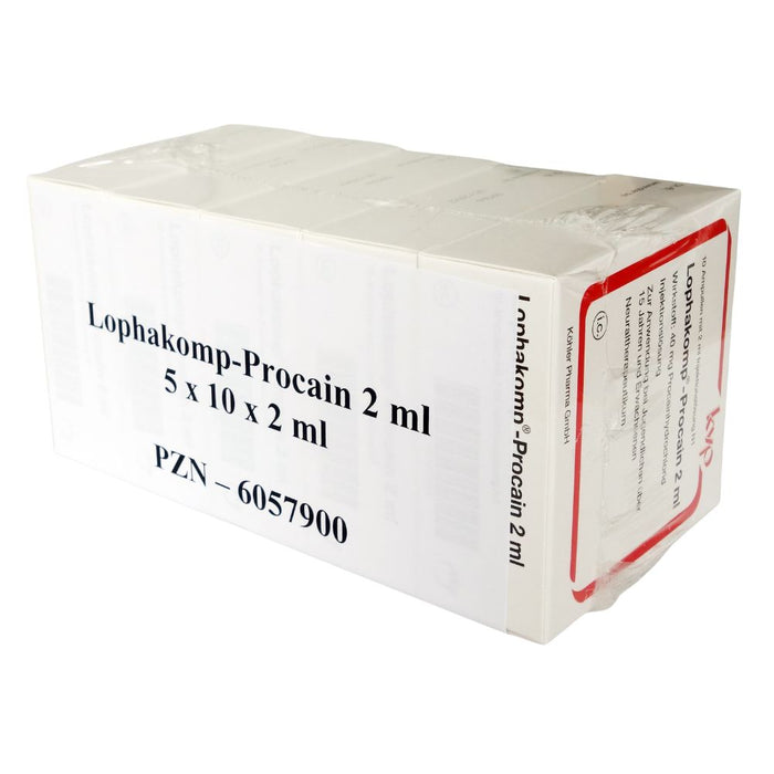 Lophakomp-Procain 2 ml Injektionslösung Neuraltherapeutikum, 50 St. Ampullen