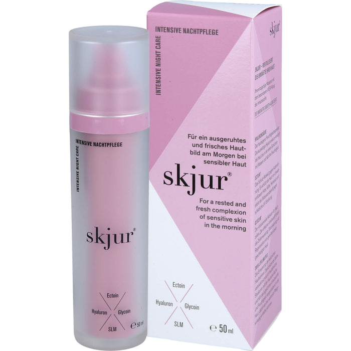 Skjur Intensive Nachtpflege für ein ausgeruhtes und frisches Hautbild bei sensibler Haut, 50 ml Creme