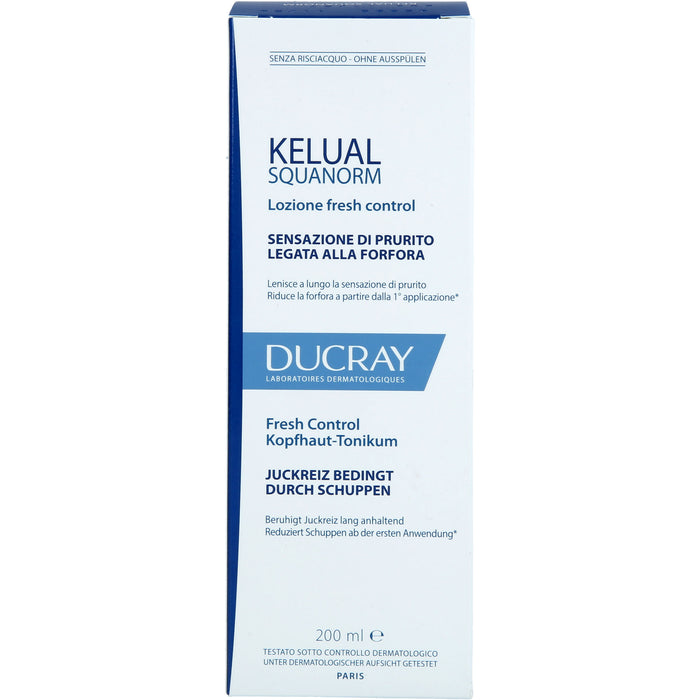 DUCRAY Kelual Squanorm Kopfhaut-Tonikum beruhigt Kopfhaut und reduziert Schuppen, 200 ml Lösung