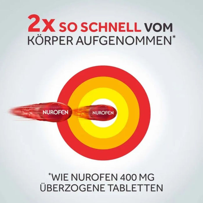 Nurofen Mini 400 mg Weichkapseln bei Schmerzen oder Fieber, 20 St. Kapseln