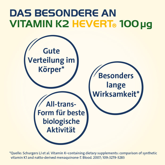Vitamin K2 Hevert 100 µg, 60 St. Kapseln