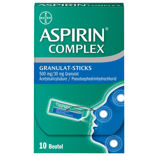 Aspirin Complex Granulat-Sticks 500 mg/30 mg Granulat, 10 St. Beutel