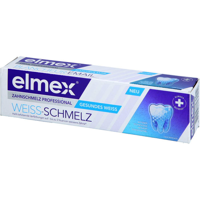 Elmex Zahnschmelz Professional Weiss-Schmelz Zahnpasta, 75 ml Zahncreme