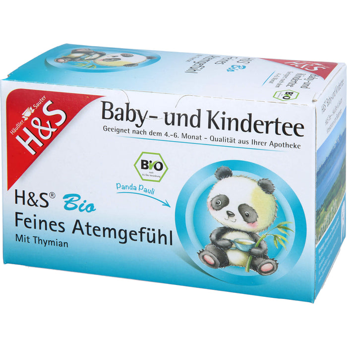 H&S Bio Feines Atemgefühl Baby- und Kindertee, 24 g Filterbeutel