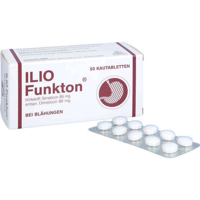 ROBUGEN Ilio-Funkton Kautabletten bei Blähungen, 50 St. Tabletten
