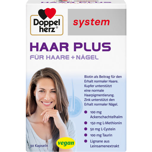 Doppelherz system Haar Plus Kapseln für Haare und Nägel, 30 St. Kapseln