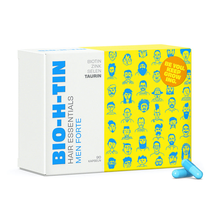 BIO-H-TIN Hair Essentials Men forte: Abgestimmte Nährstoffkombination für Männerhaare, 90 St. Kapseln