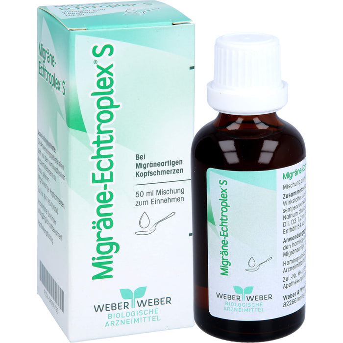 Migräne-Echtroplex S Mischung bei migräneartigen Kopfschmerzen, 50 ml Mischung