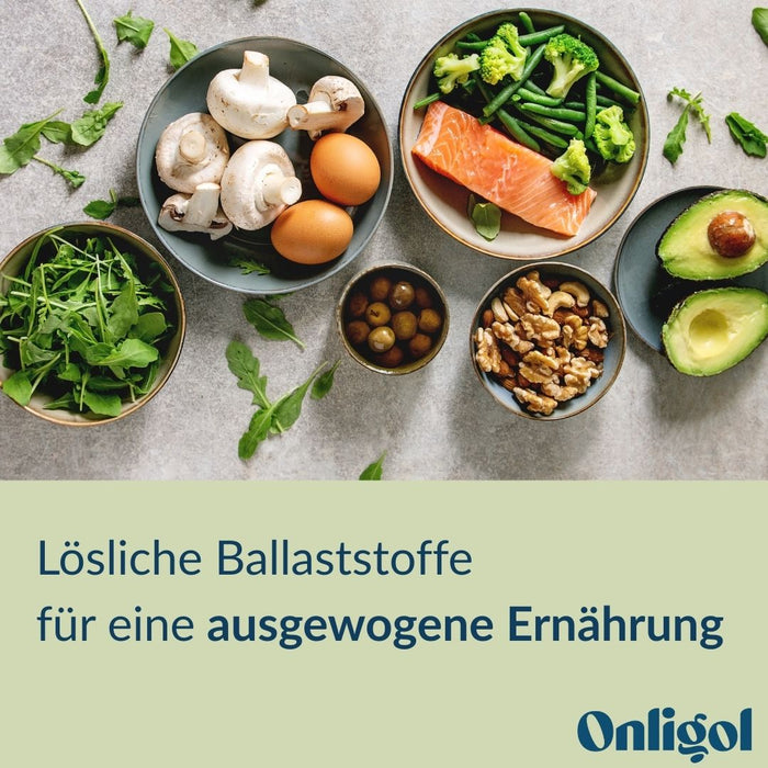 Onligol Fiber - für eine normale Verdauung und ausgewogene Ernährung mit Ballaststoffen, α-Galaktosidase & Laktase - pflanzlich & glutenfrei, 20 St. Beutel