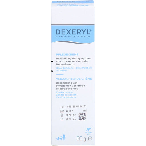 DEXERYL Pflegecreme bei trockener Haut und Neurodermitis, 50 g Creme
