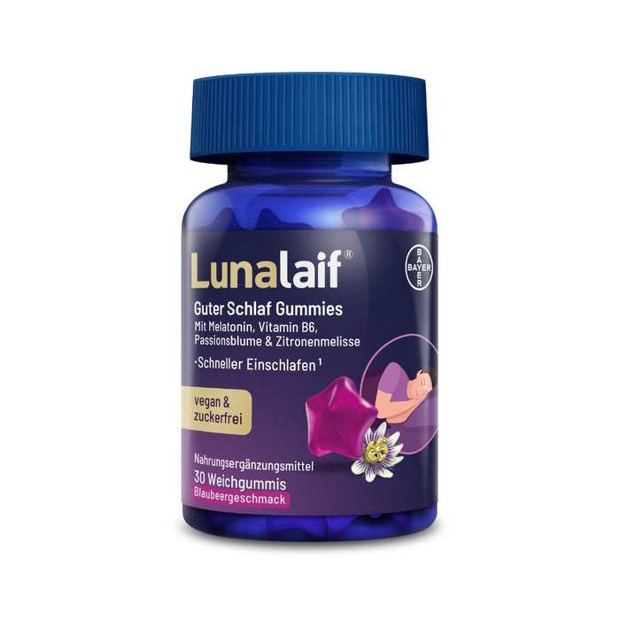 Lunalaif Guter Schlaf Gummies, 30 St. Gummibären