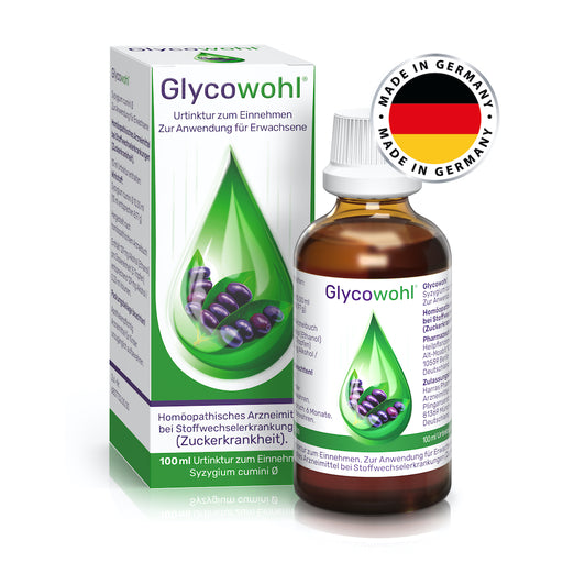 GLYCOWOHL Herbal Drops for Diabetes and Blood Sugar Control, 100 ml Lösung