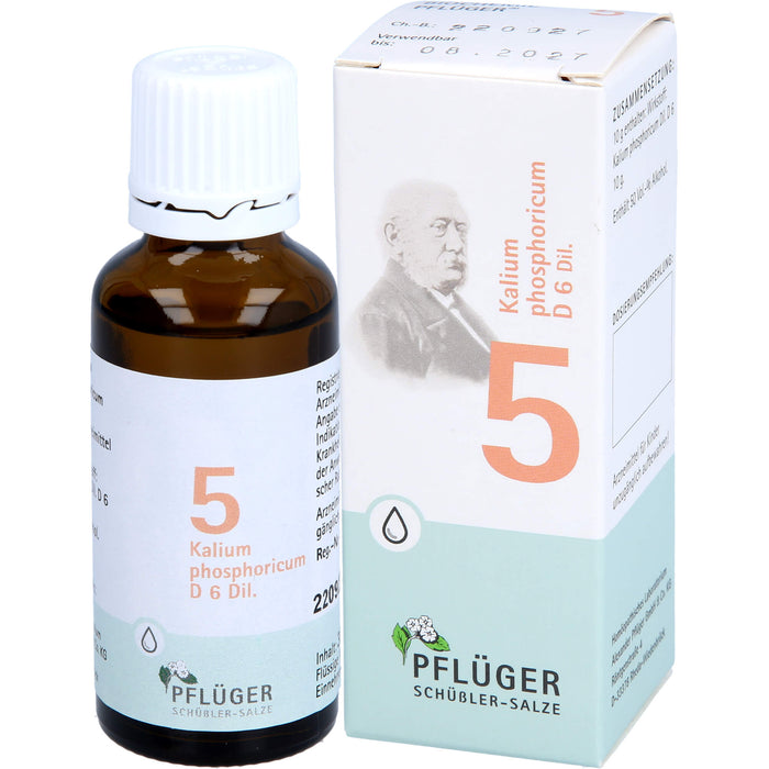 Pflüger Biochemie Nr.5 Kalium phosphoricum D6 flüssige Verdünnung, 30 ml Lösung