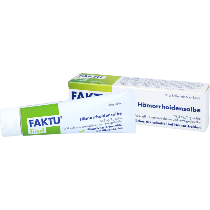 Faktu lind Hämorrhoidensalbe bei Hämorrhoidalleiden im Anfangsstadium, 50 g Salbe