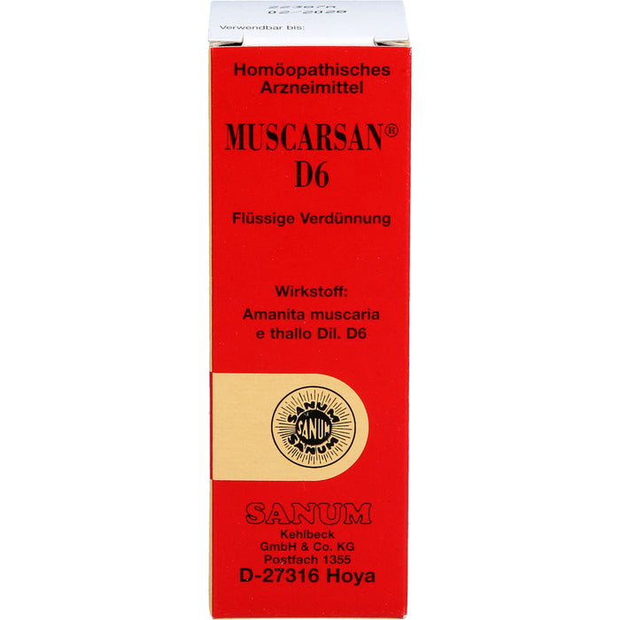 SANUM-KEHLBECK Muscarsan D6 Tropfen, 30 ml Lösung
