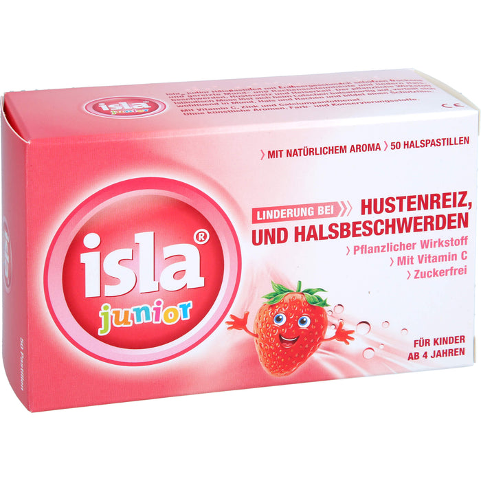 Isla Junior Pastillen bei Hustenreiz und Halsschmerzen, 50 St. Pastillen