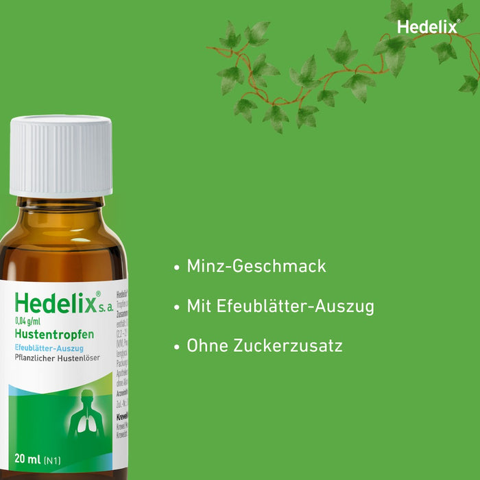 Hedelix s.a., 0,04 g/ml Tropfen zum Einnehmen, 20 ml Lösung