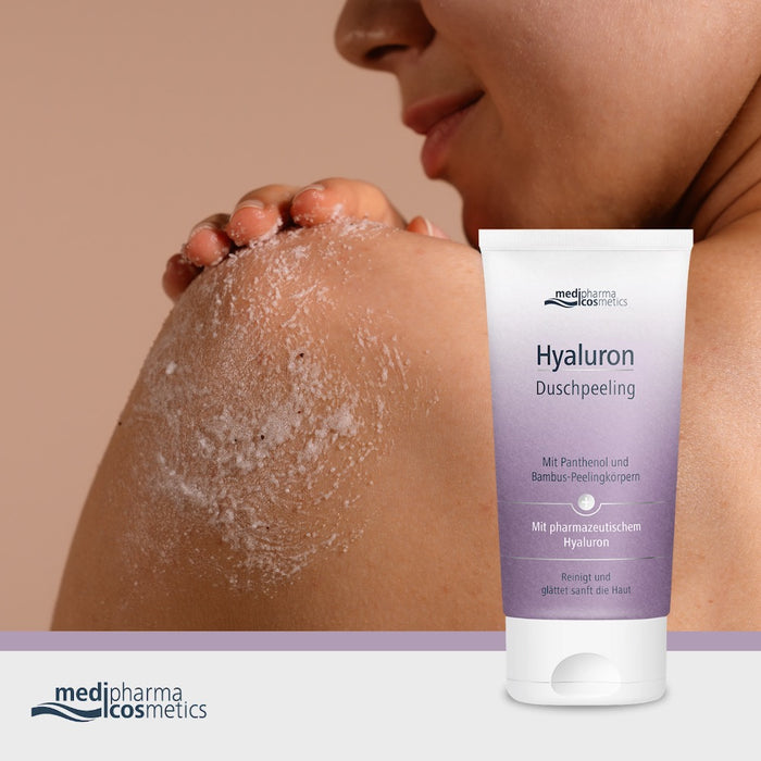 Medipharma Cosmetics Hyaluron Duschpeeling reinigt und glättet die Haut, 150 ml Peeling