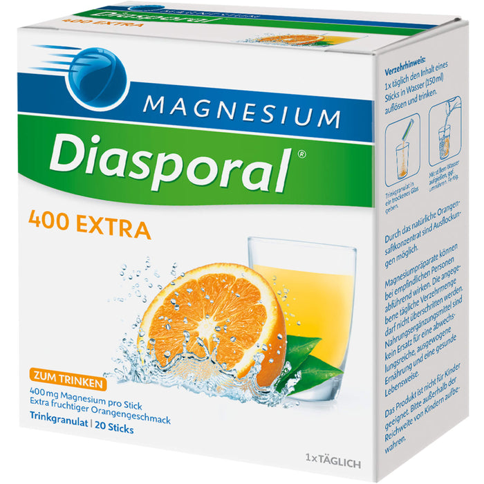 Magnesium-Diasporal 400 extra Trinkgranulat, 20 St. Beutel
