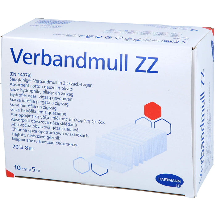 HARTMANN Verbandmull ZZ 10 cm x 5 m, 1 St. Verband