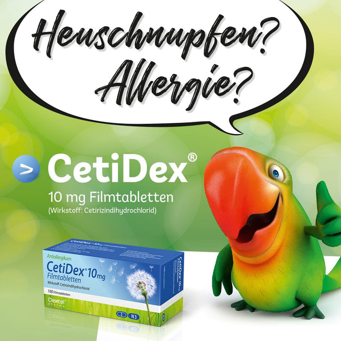 CetiDex 10 mg bei Allergien, 100 St. Tabletten