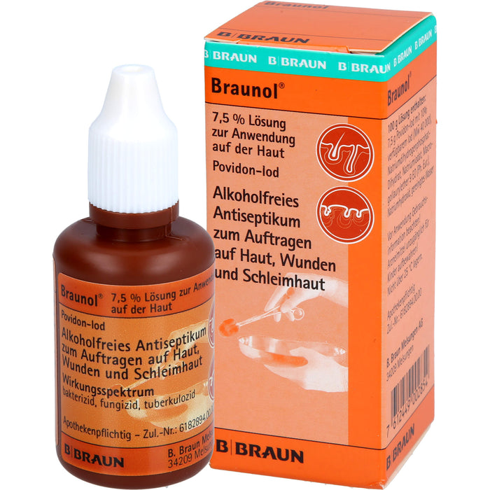 Braunol 7,5% Haut- und Schleimhautantiseptik Lösung, 30 ml Lösung