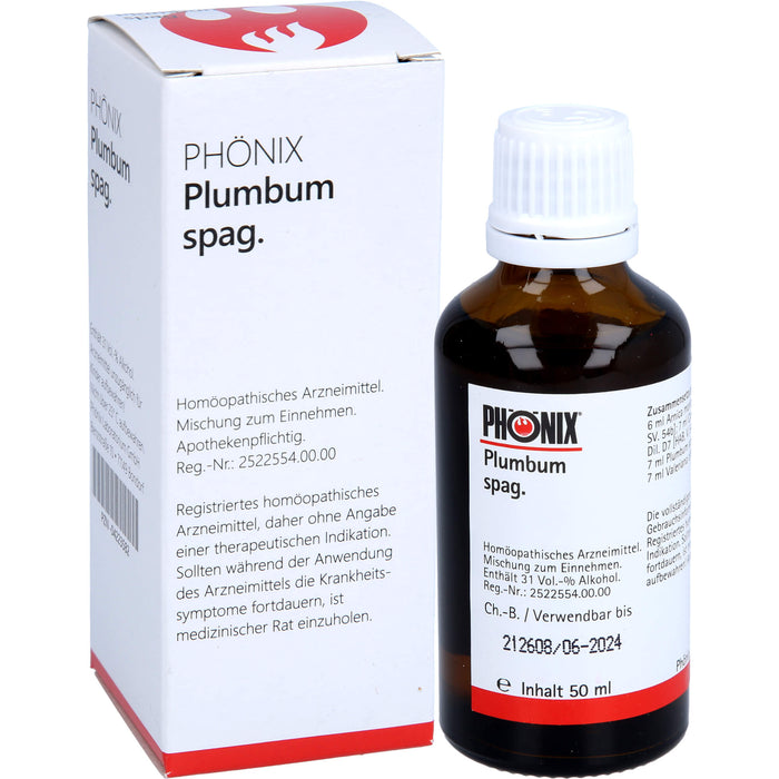 PHÖNIX plumbum spag. Tropfen, 50 ml Lösung