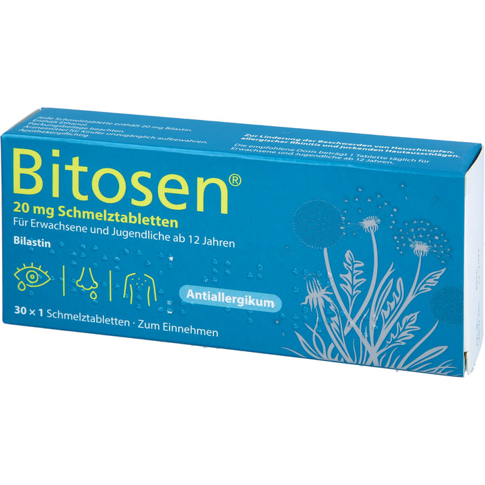 Bitosen 20 mg Schmelztabletten bei Allergien, 30 St. Tabletten
