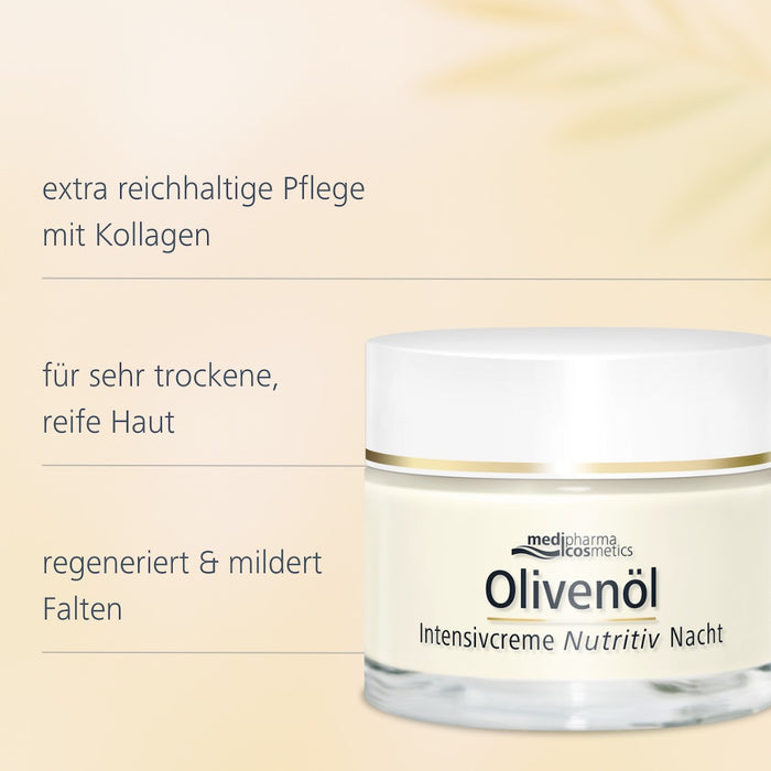Olivenöl Intensivcreme Nutritiv Nachtcreme, 50 ml Creme
