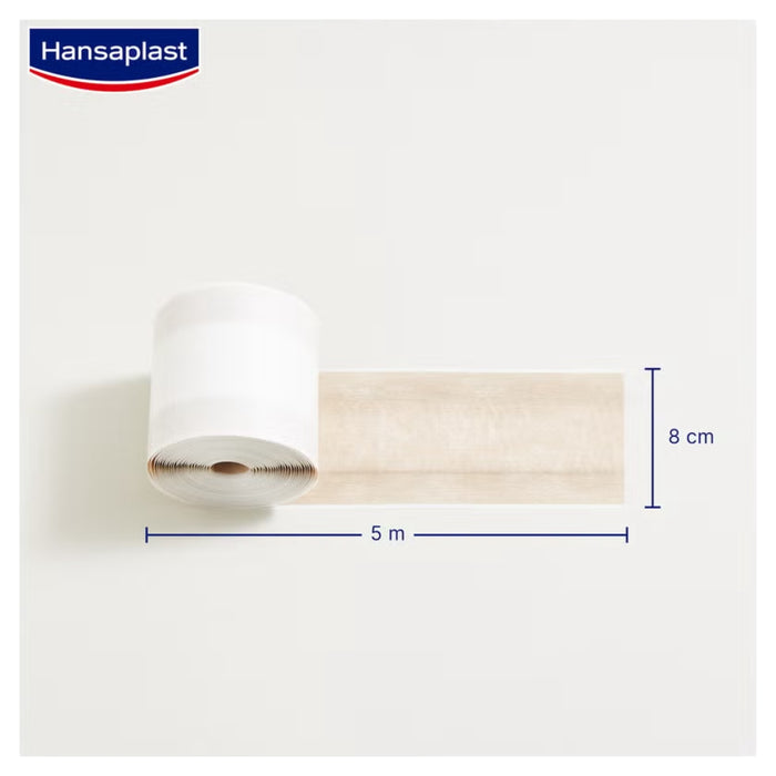 Hansaplast Soft besonders hautfreundlich 5 m x 8 cm Rolle Pflaster, 1 St. Pflaster