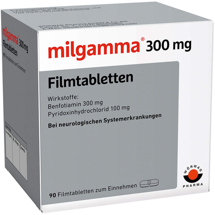 milgamma 300 mg Filmtabletten bei neurologischen Systemerkrankungen, 90 St. Tabletten