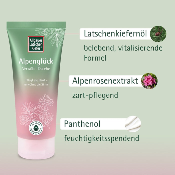 Allgäuer Latschenkiefer Alpenglück Verwöhn-Dusche, 200 ml Duschgel