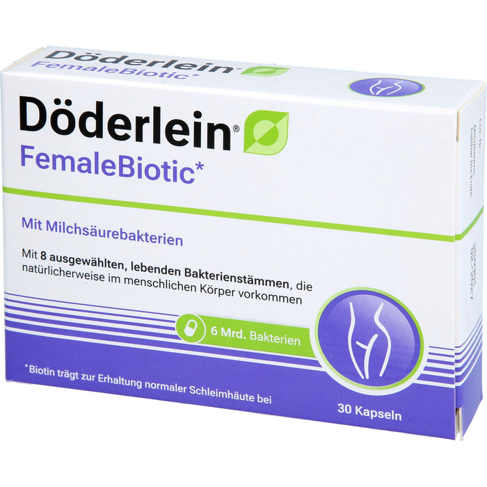 Döderlein Female Biotic Kapseln mit 8 ausgewählten Milchsäurebakterien-Stämmen, 30 St. Kapseln